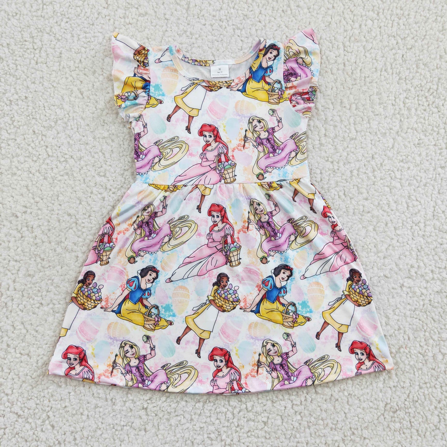 (Promotion)Girls princess print Easter dress GSD0168