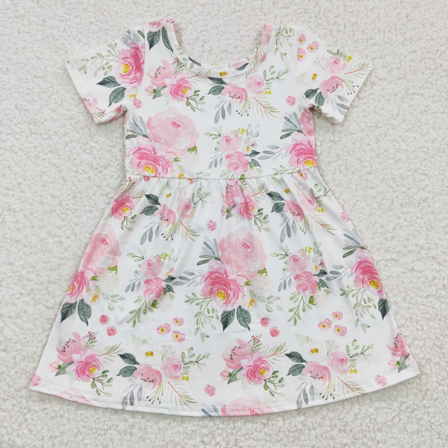 (Promotion)Girls flowers print summer dress GSD0274