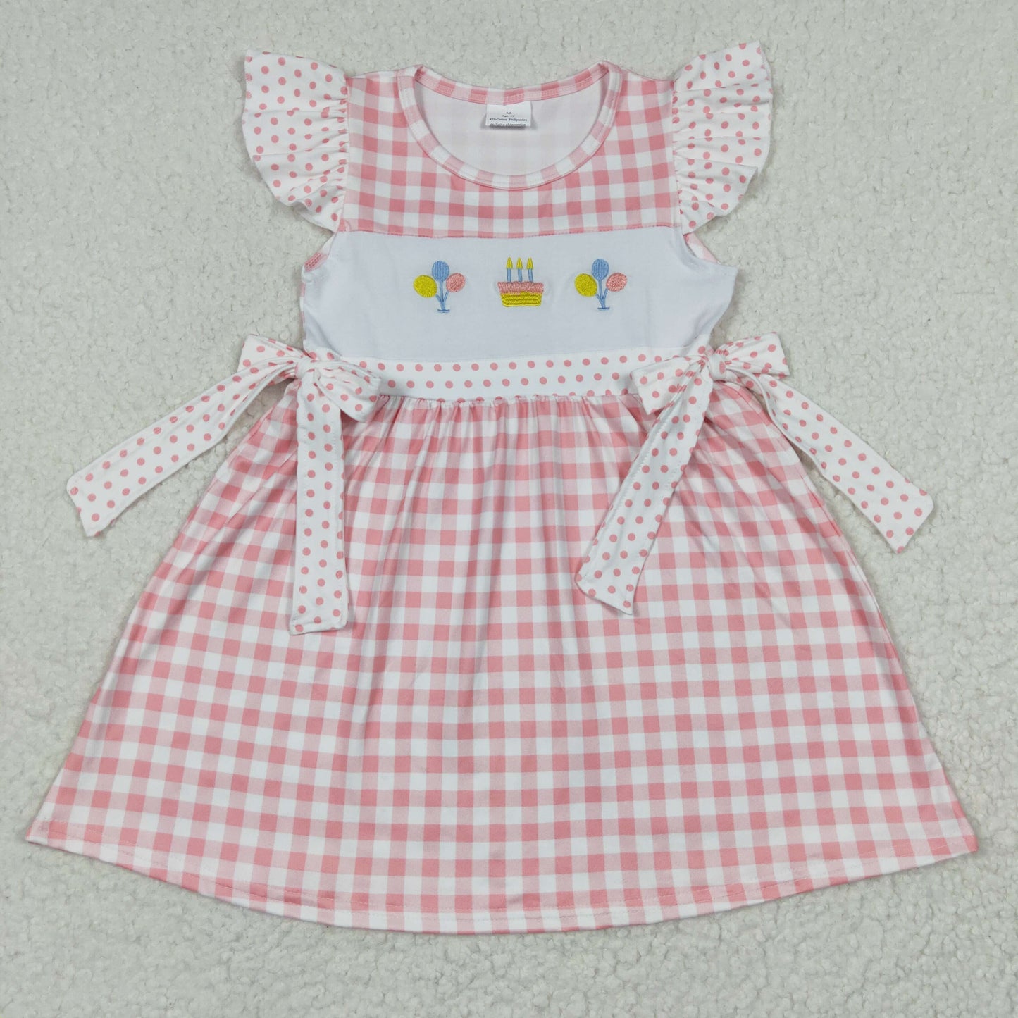 Girls happy birthday design summer dress GSD0276