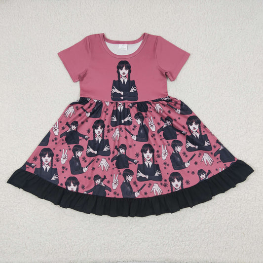 (Promotion)Girls Wednesday design dress GSD0288