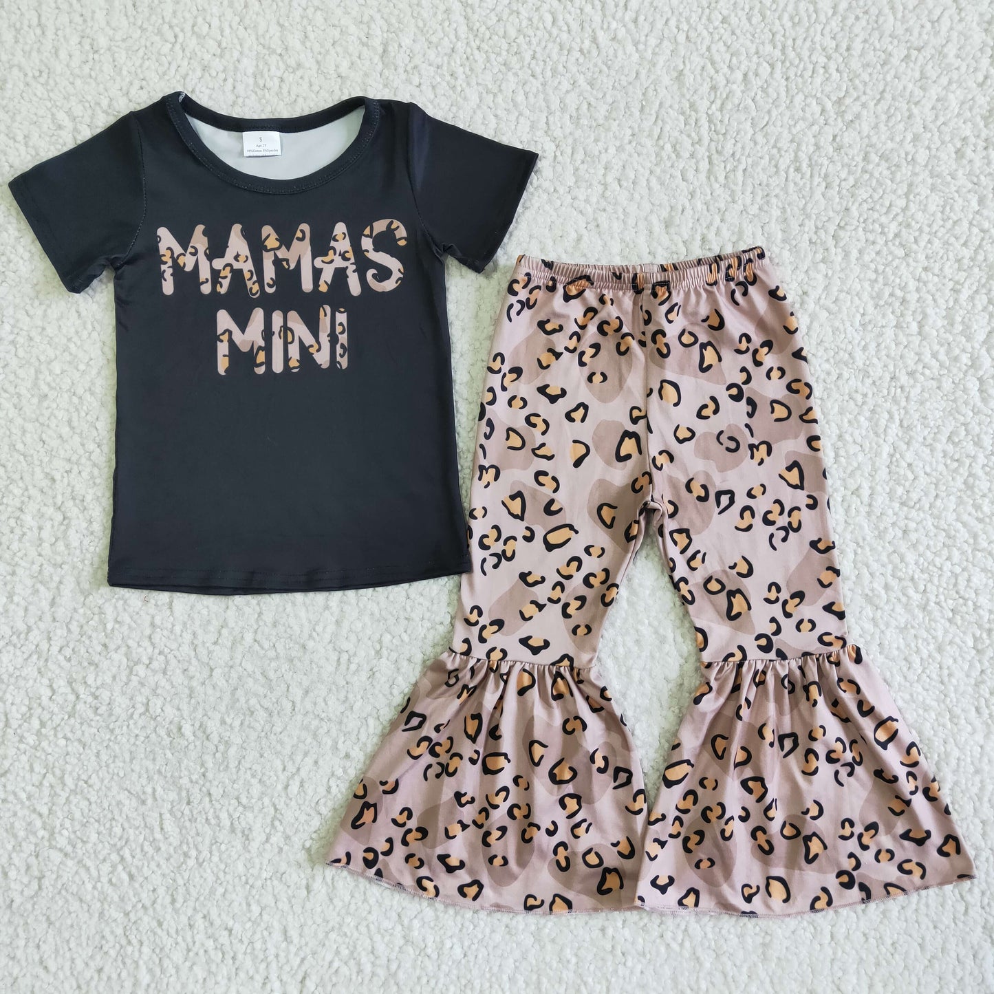 MAMA'S MINI top leopard bell bottom pants outfits GSPO0038