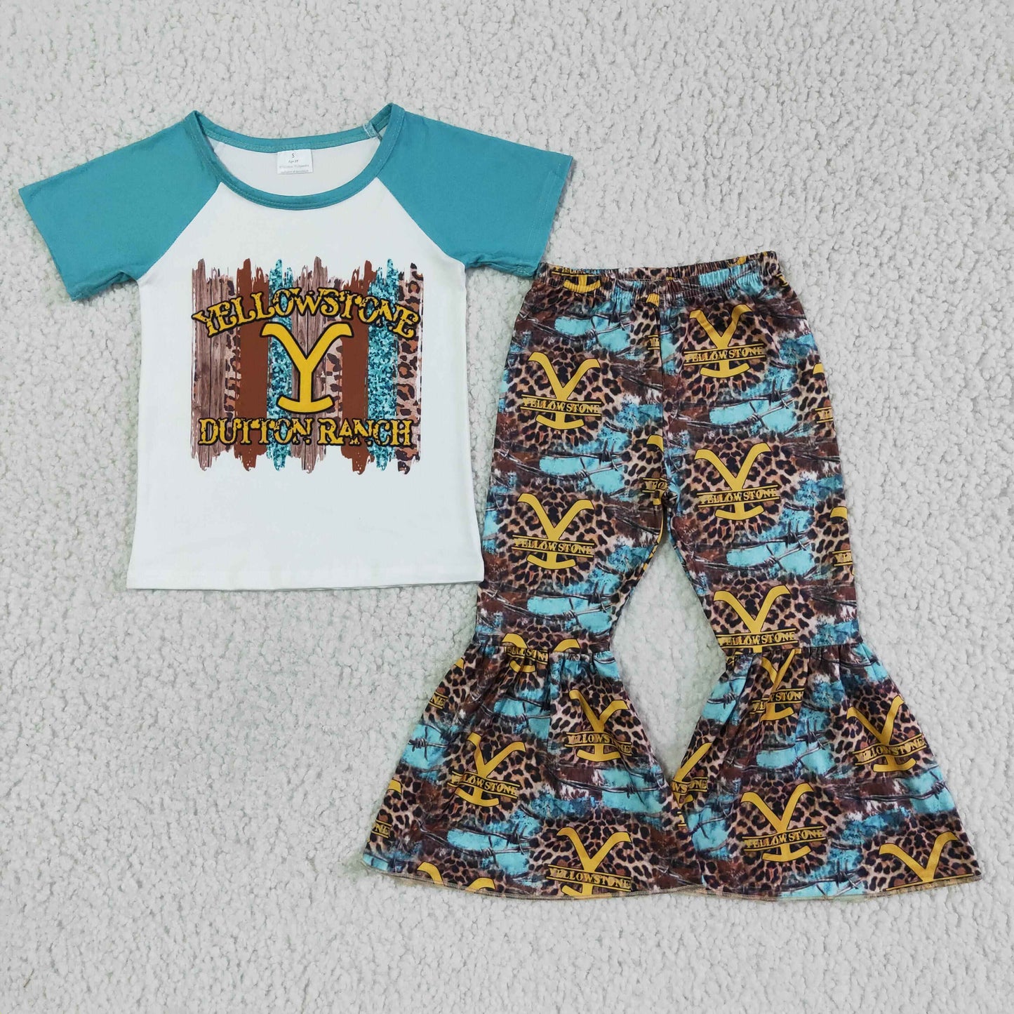 (Promotion) Short sleeve bell bottom pants outfits GSPO0064