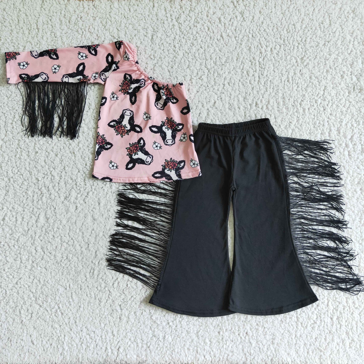 (Promotion)Girls fall tassels outfits GSPO0140