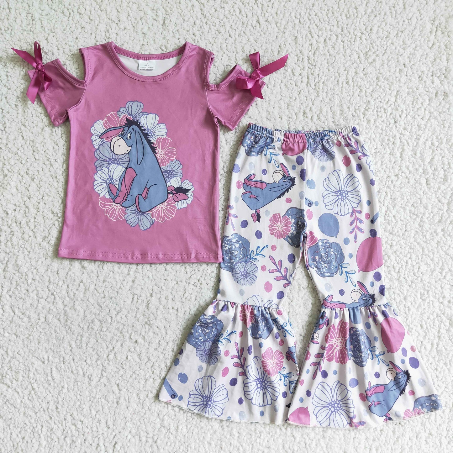 Short sleeve bell bottom pants outfits GSPO0144