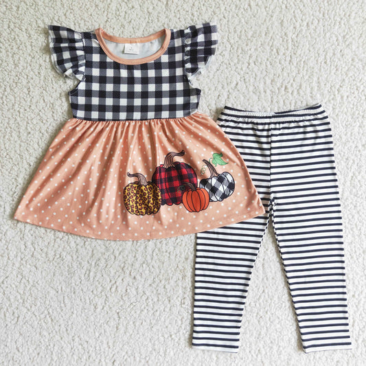 Girls fall pumpkin Outfits   GSPO0170