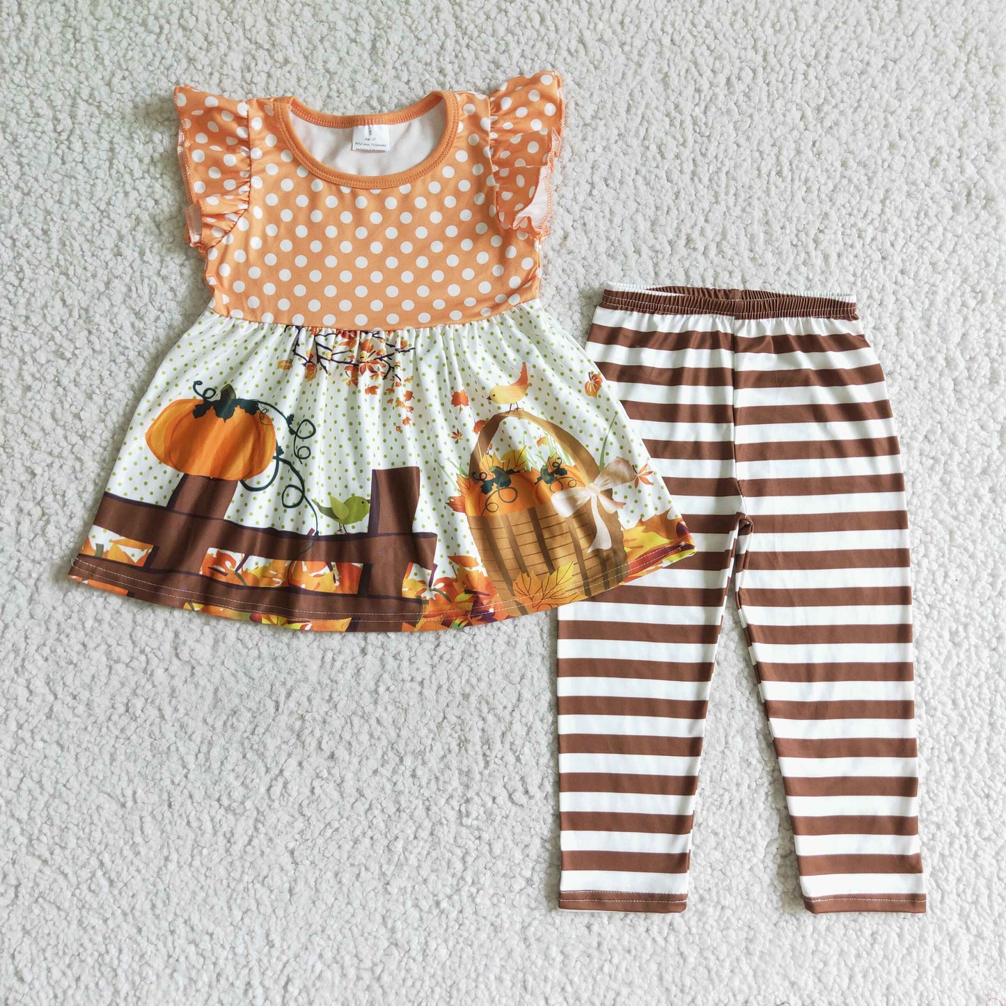 Girls fall pumpkin Outfits GSPO0173