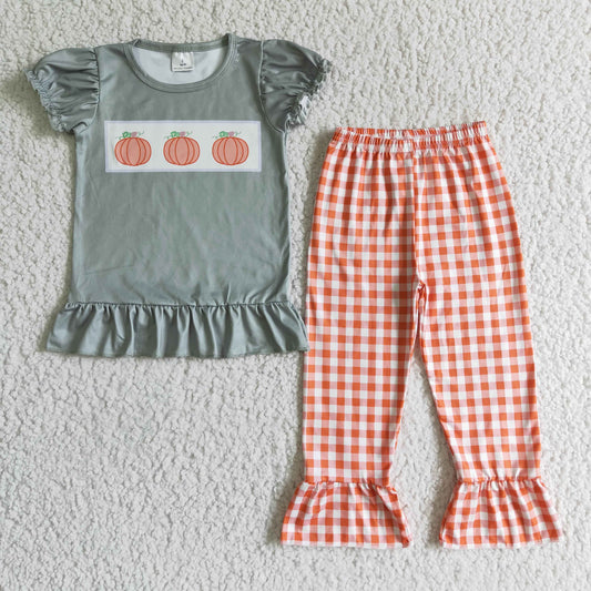 Girls fall pumpkin outfits   GSPO0175