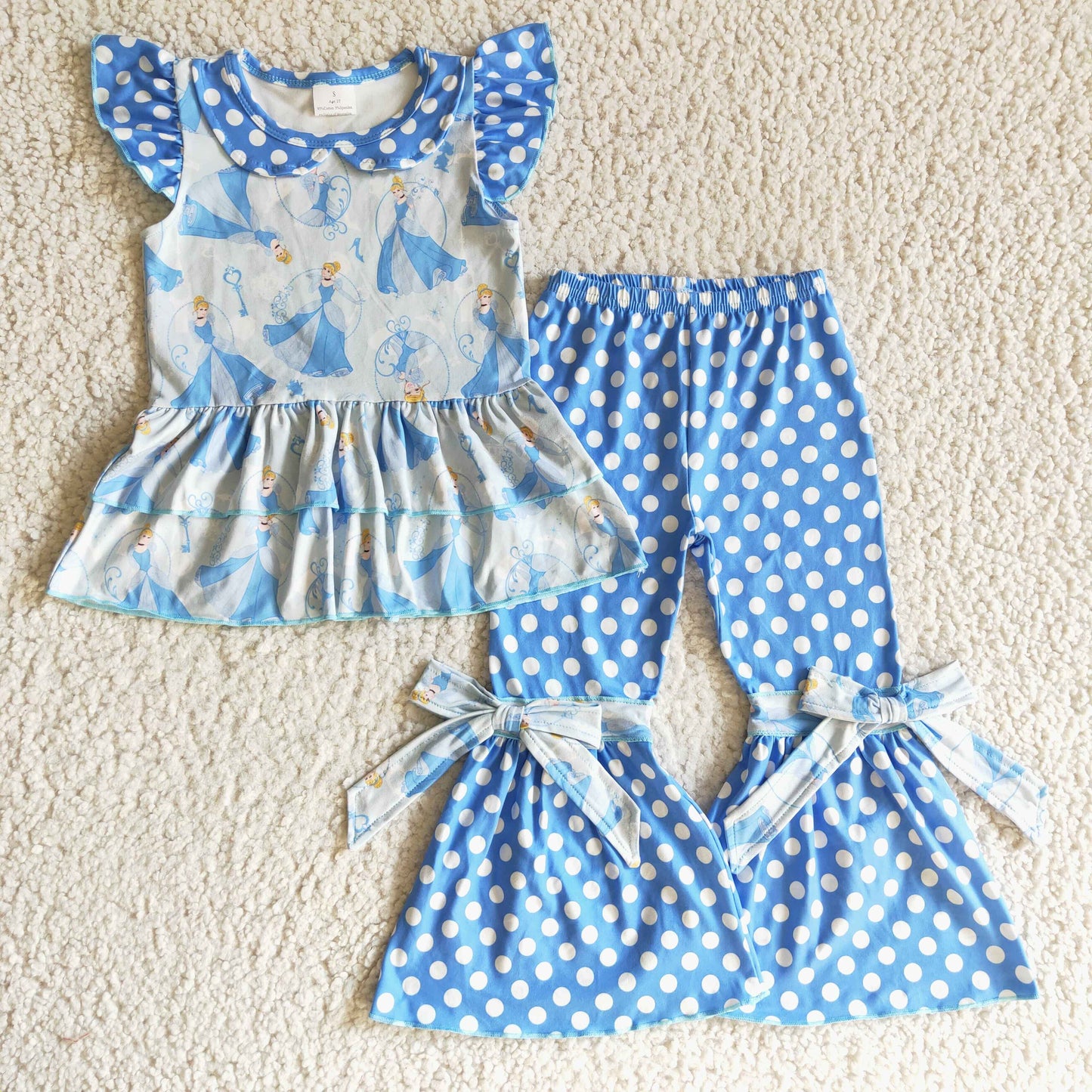 Girls princess bell pants outfit GSPO0200