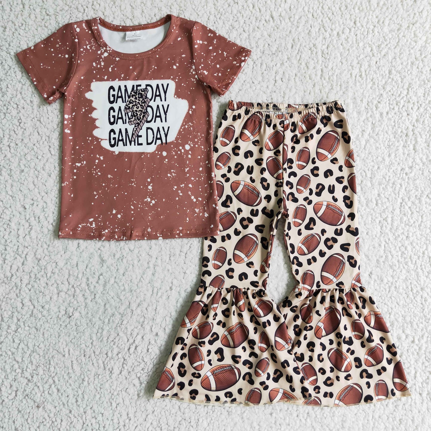 (Promotion)Girls football print outfits    GSPO0216