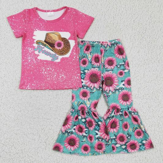 (Promotion)Girls HOWDY flora print western outfit    GSPO0232