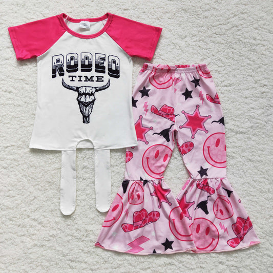 (Promotion)Girls cow print western outfit   GSPO0250