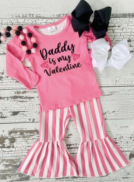 Long sleeve bell bottom pants Valentines outfits 6 B9-35
