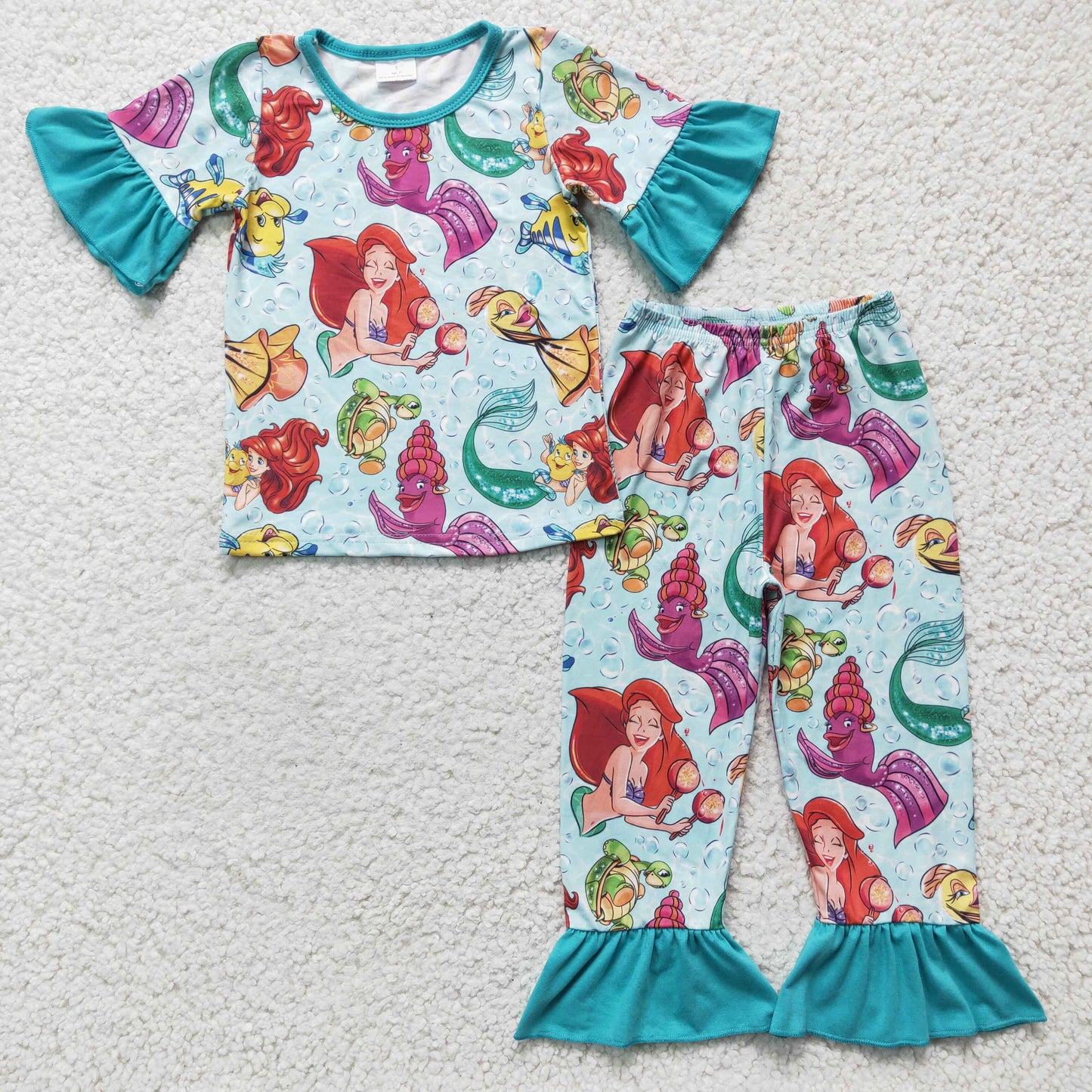 Girls cartoon print pajama set GSPO0315