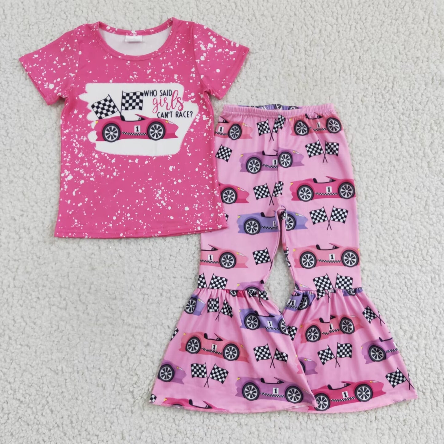 (Promotion)Girls bell bottom pants outfit  GSPO0318