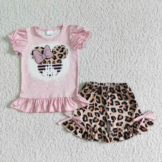 (Promotion)Short sleeve ruffles shorts summer outfits GSSO0062