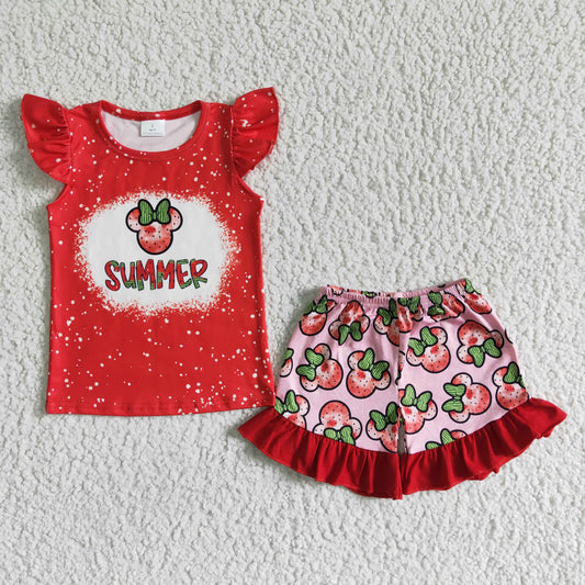 (Promotion)Sleeveless ruffles shorts summer outfits GSSO0071