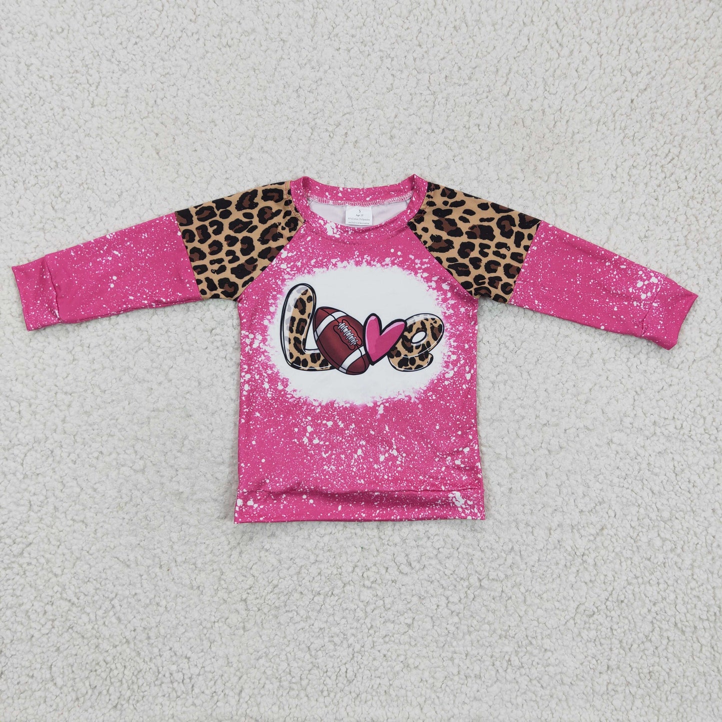 Kids pink LOVE print top GT0082