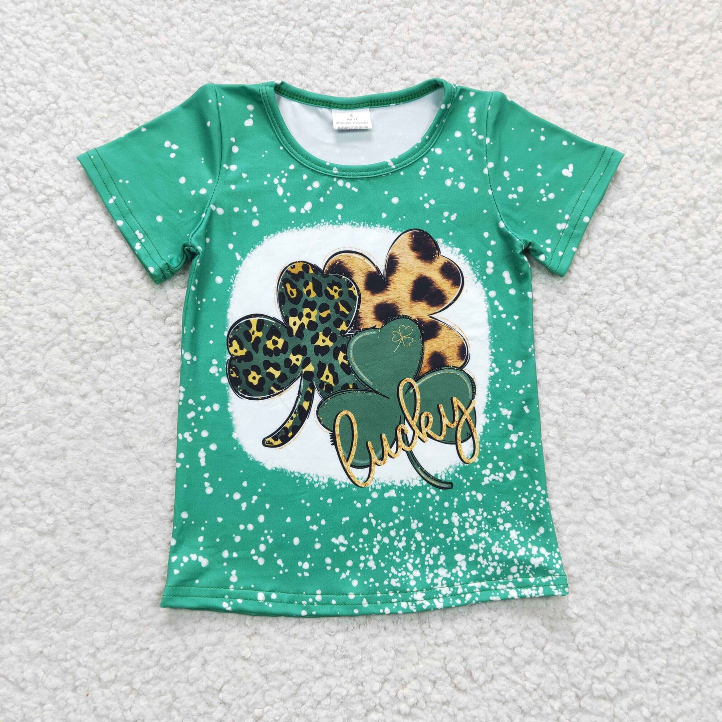 Girls green St. Patrick's top GT0109