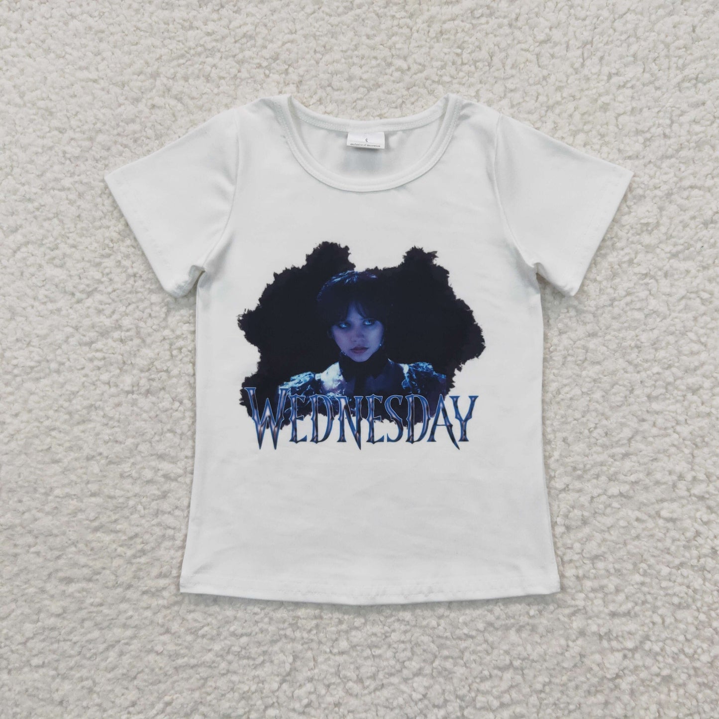 Girls Wednesday print top GT0171