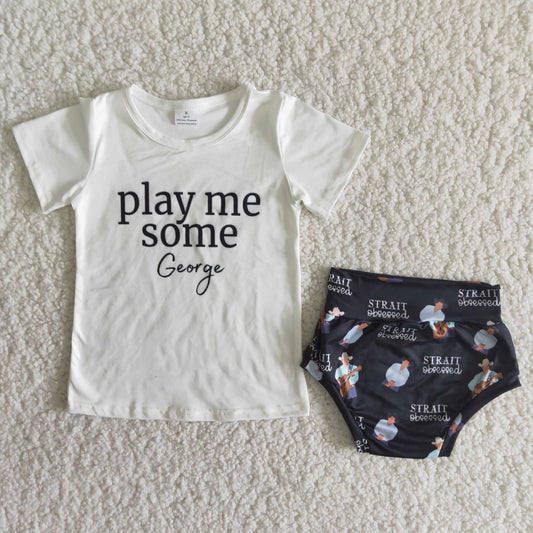 Short sleeve shirt bummie outfits   B4-3
