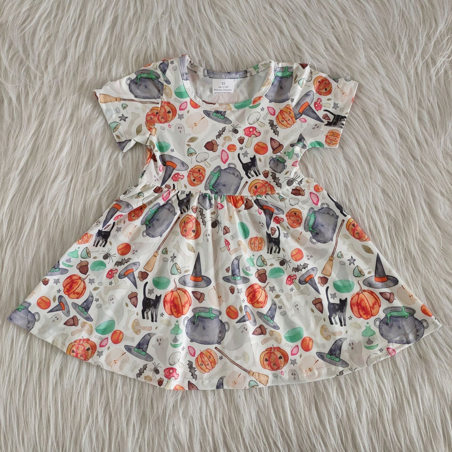 (Promotion) Short sleeve knee length Halloween dress