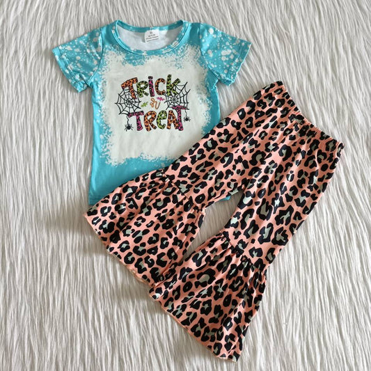 Short sleeve bell bottom pants Halloween outfits