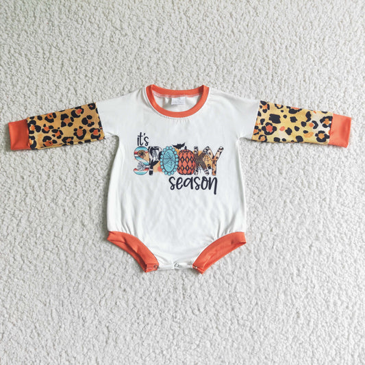 (Promotion)It's Spooky Season Baby Girls Hallowmas Romper    LR0029