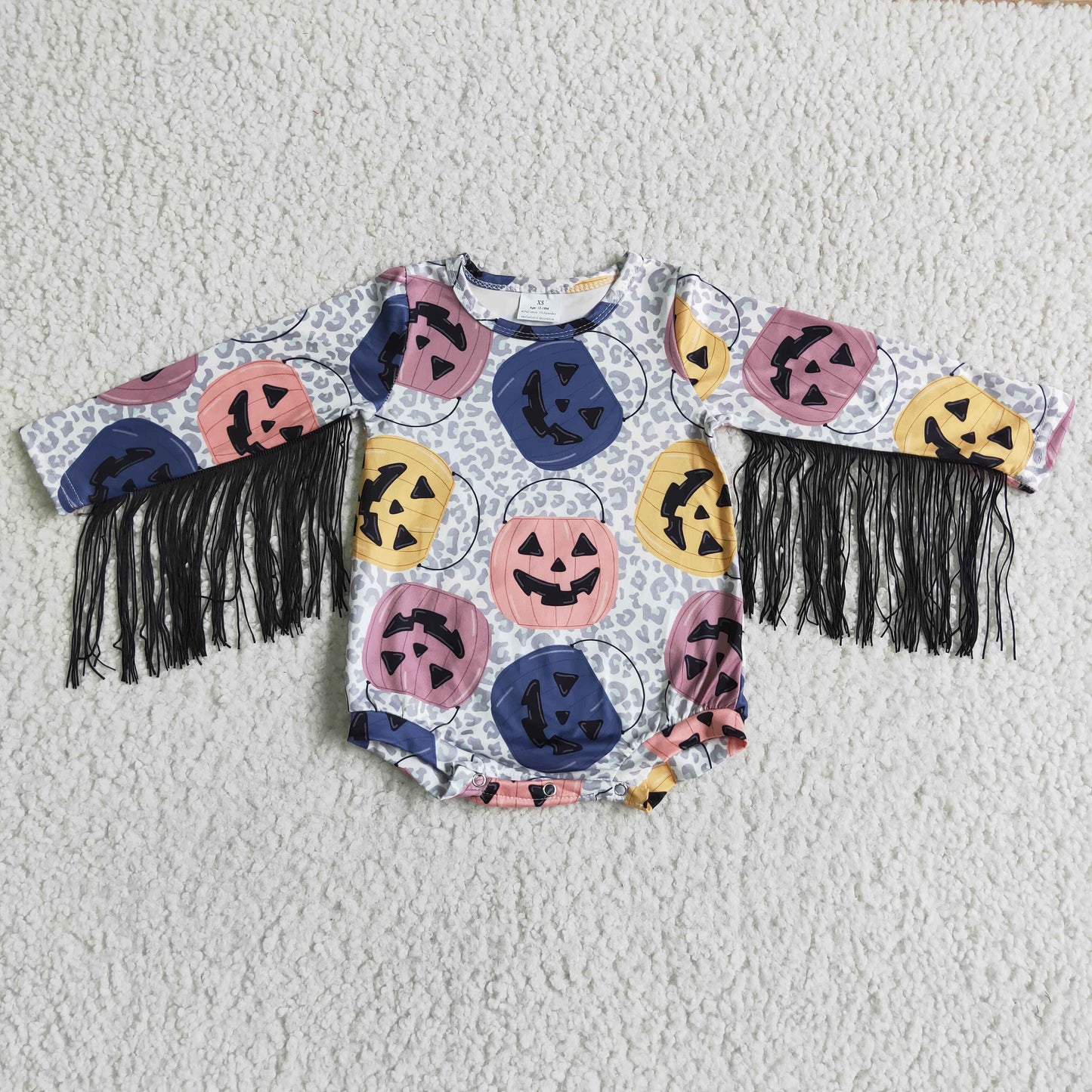 Girls long sleeve Hallowmas romper LR0048