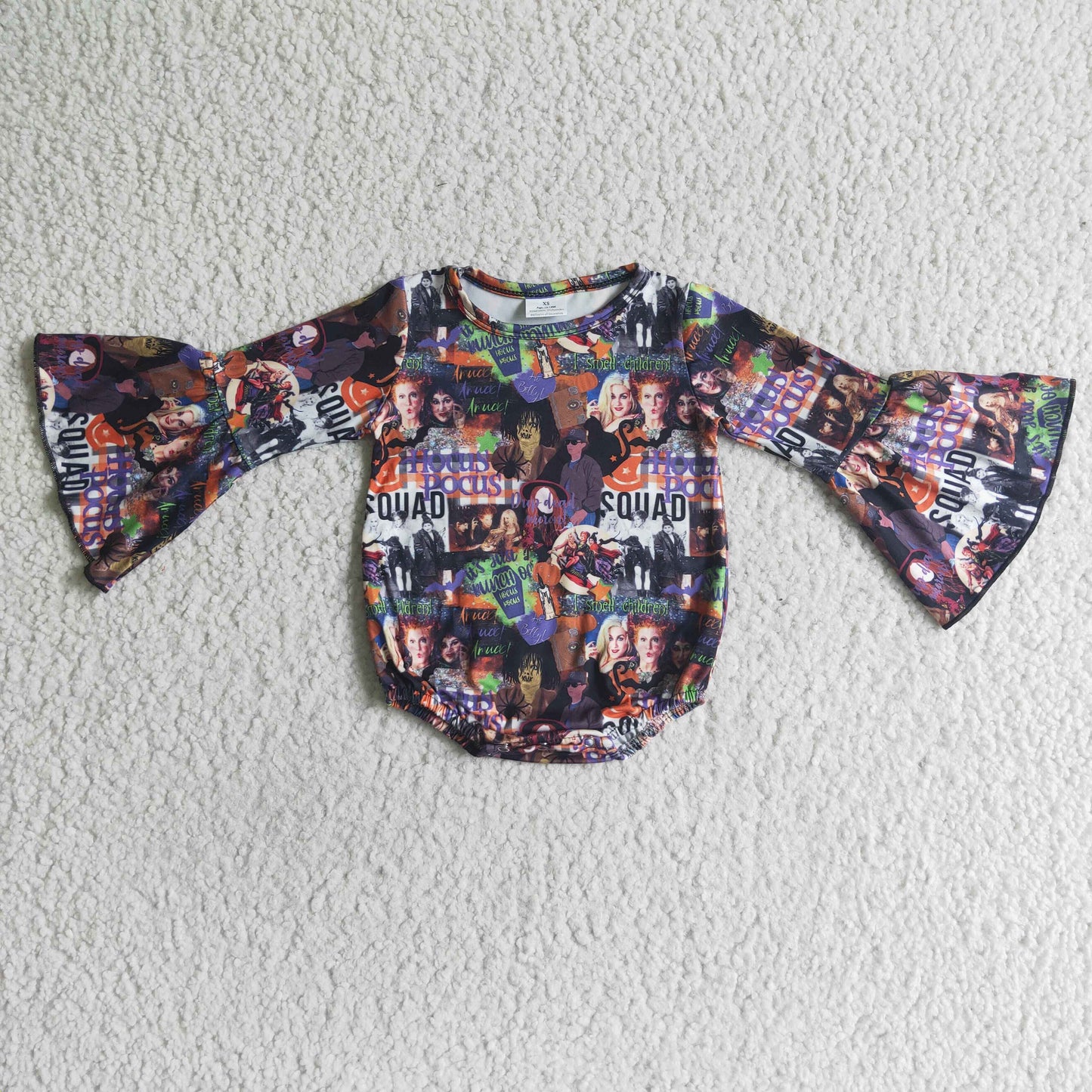 Girls long sleeve Hallowmas romper LR0052