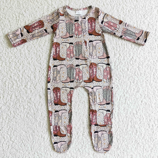 (Promotion)Baby fall FOOTED romper      LR0070