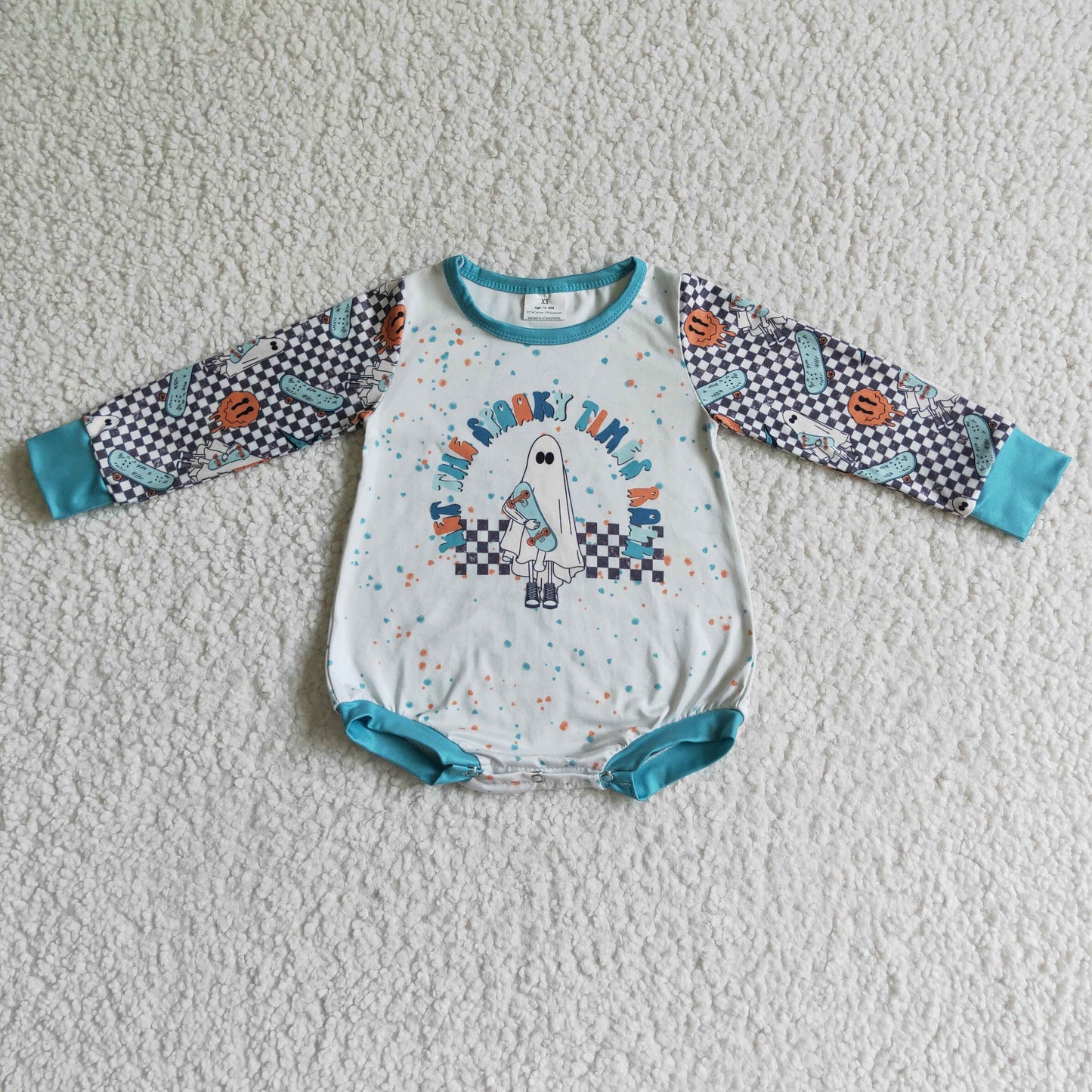 Baby Girls long sleeve Halloween romper LR0085