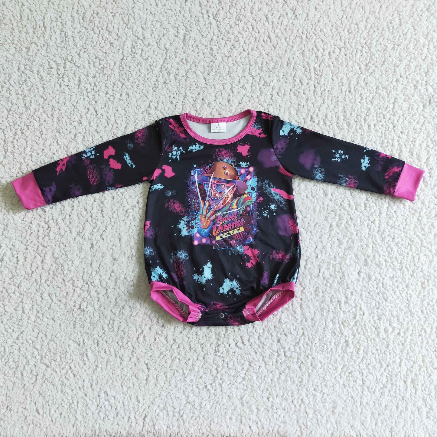 Baby Girls long sleeve romper LR0093