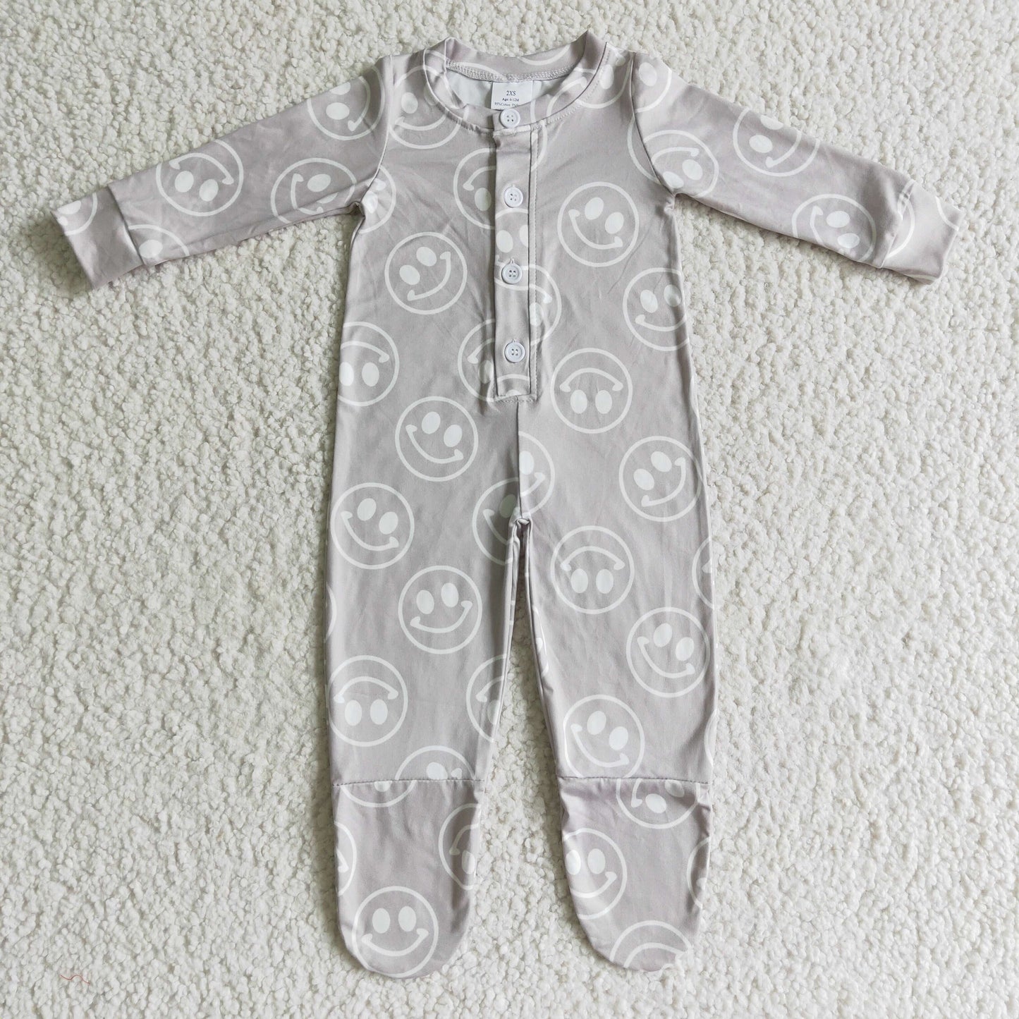 (Promotion)Baby girls FOOTED fall romper      LR0114