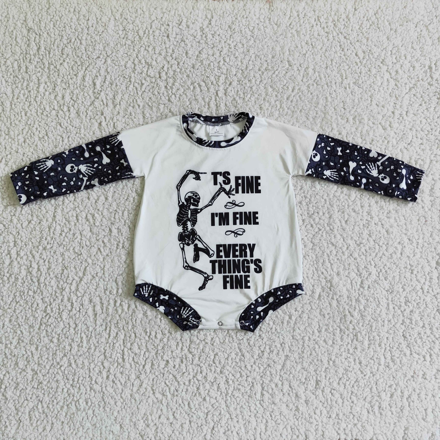 Baby Girls long sleeve Halloween romper LR0123