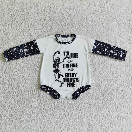 Baby Girls long sleeve Halloween romper      LR0123