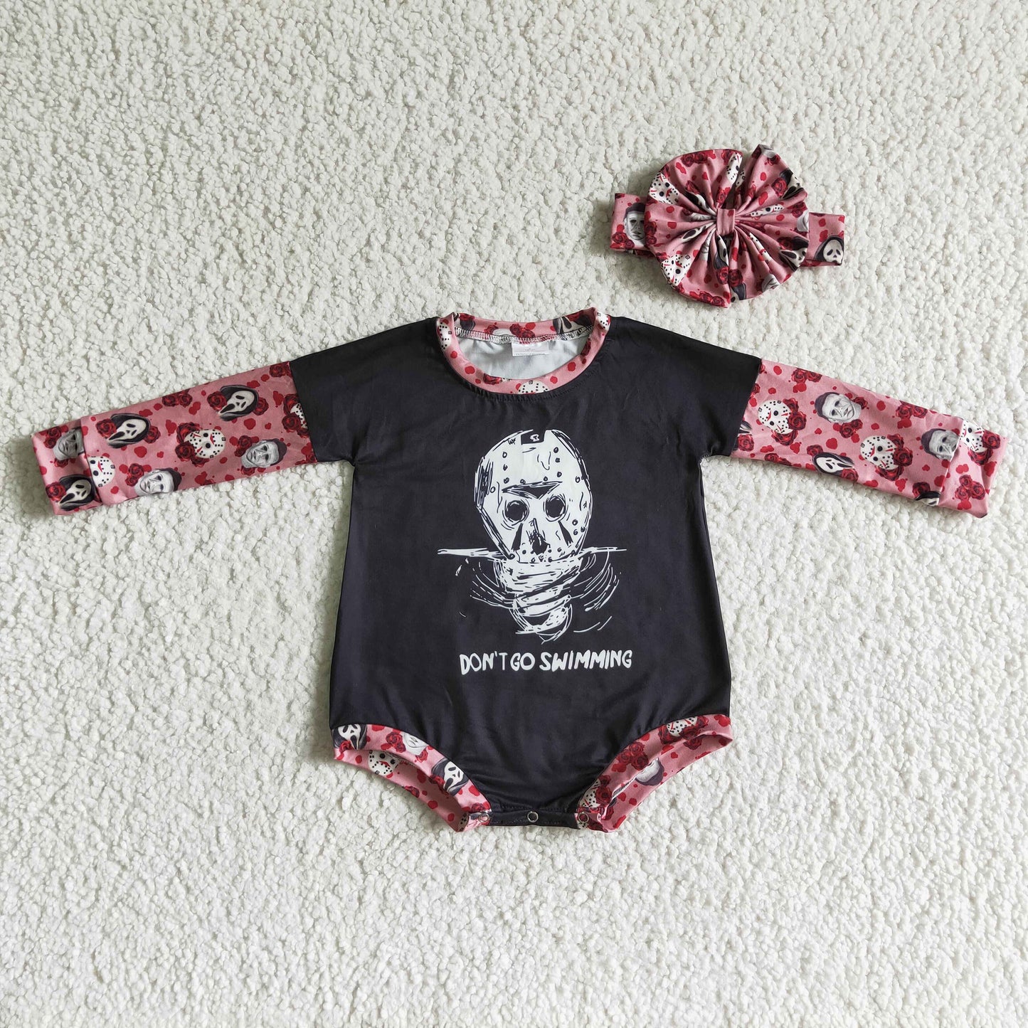 Baby Girls long sleeve Halloween romper LR0124