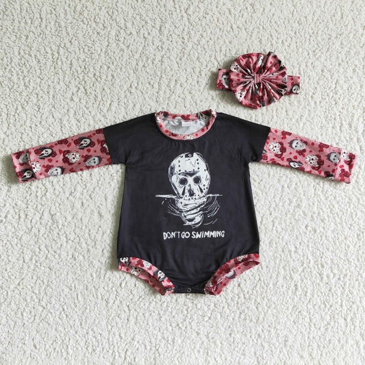 Baby Girls long sleeve Halloween romper      LR0124