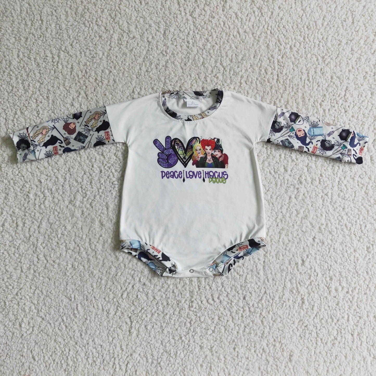 Baby Girls long sleeve Halloween romper LR0126