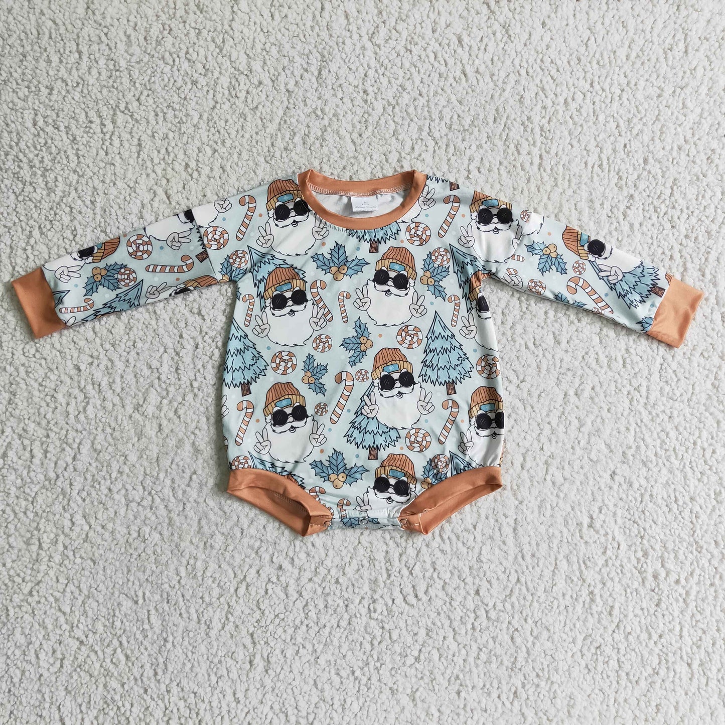 Baby Christmas print romper LR0179