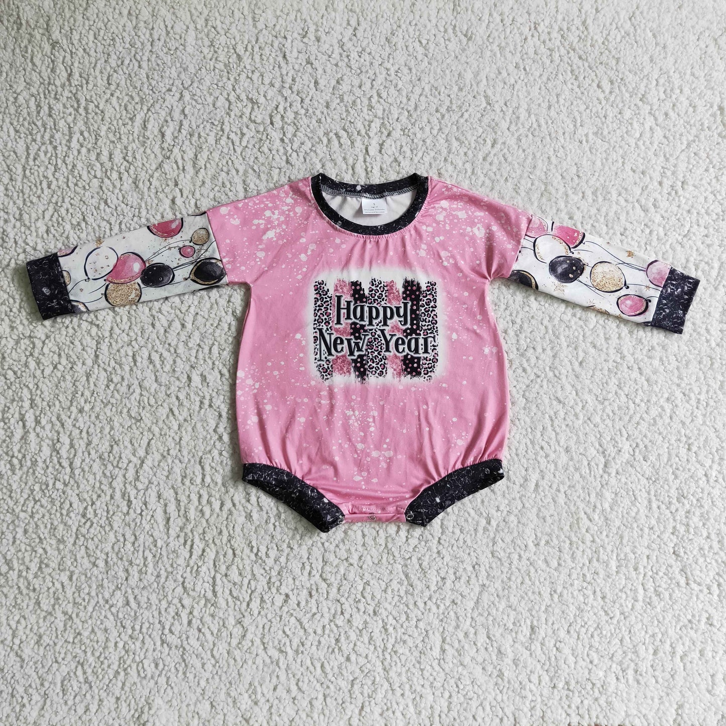 (Promotion)Baby Girls Happy New Year romper LR0184