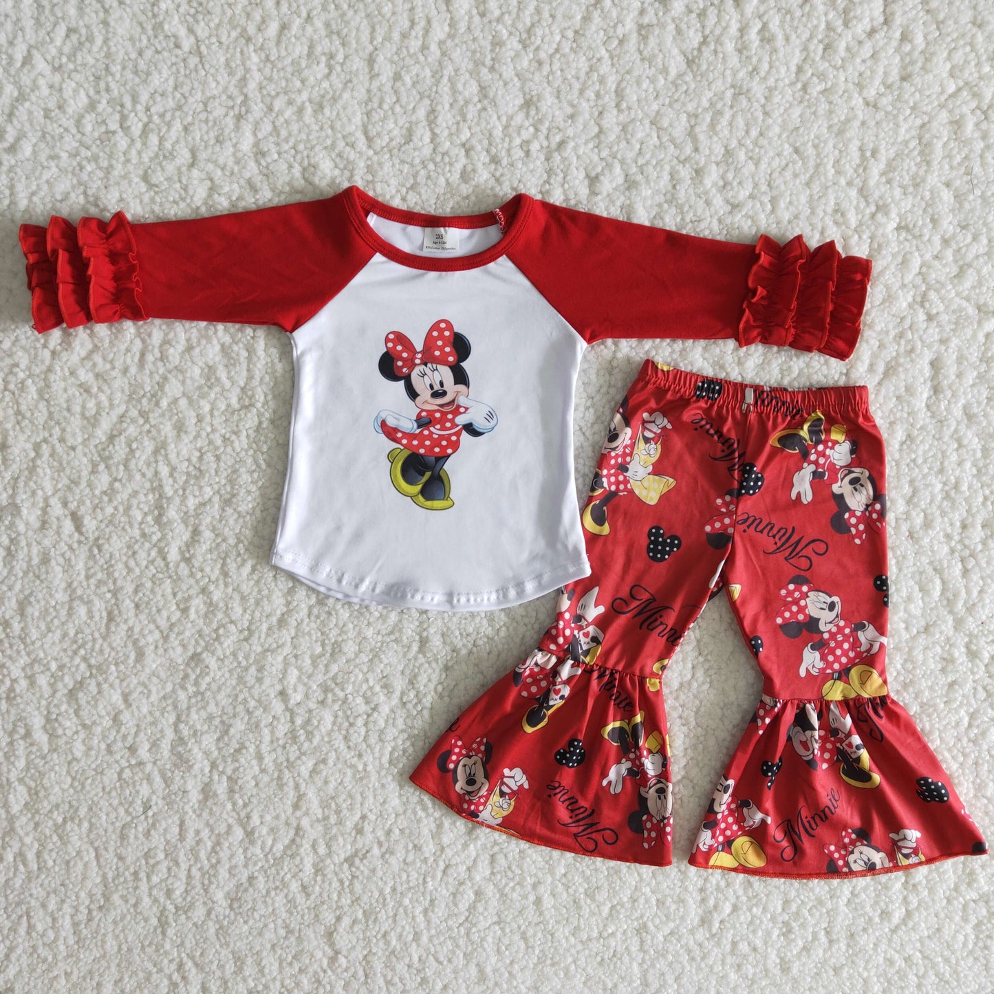 (Promotion) Long sleeve bell bottom pants Valentines outfits
