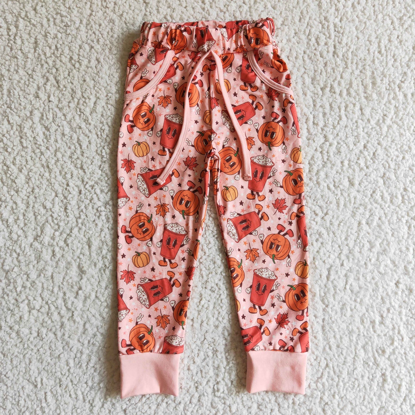 Girls punpkin legging pants P0026