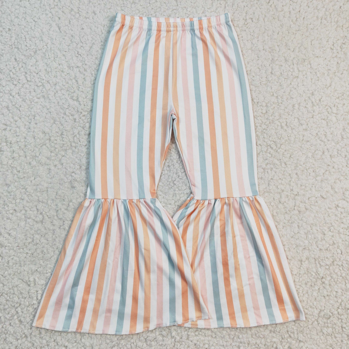 Girls stripe print bell pants P0059