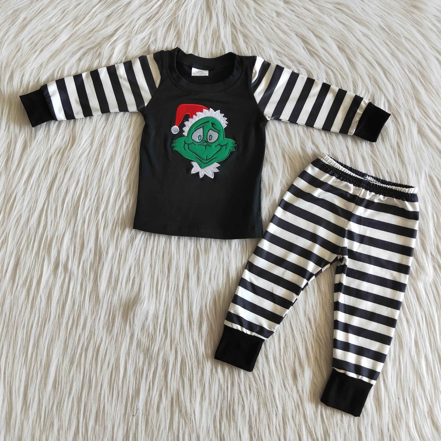(Promotion)6 B7-17Boys long sleeve Christmas pajamas