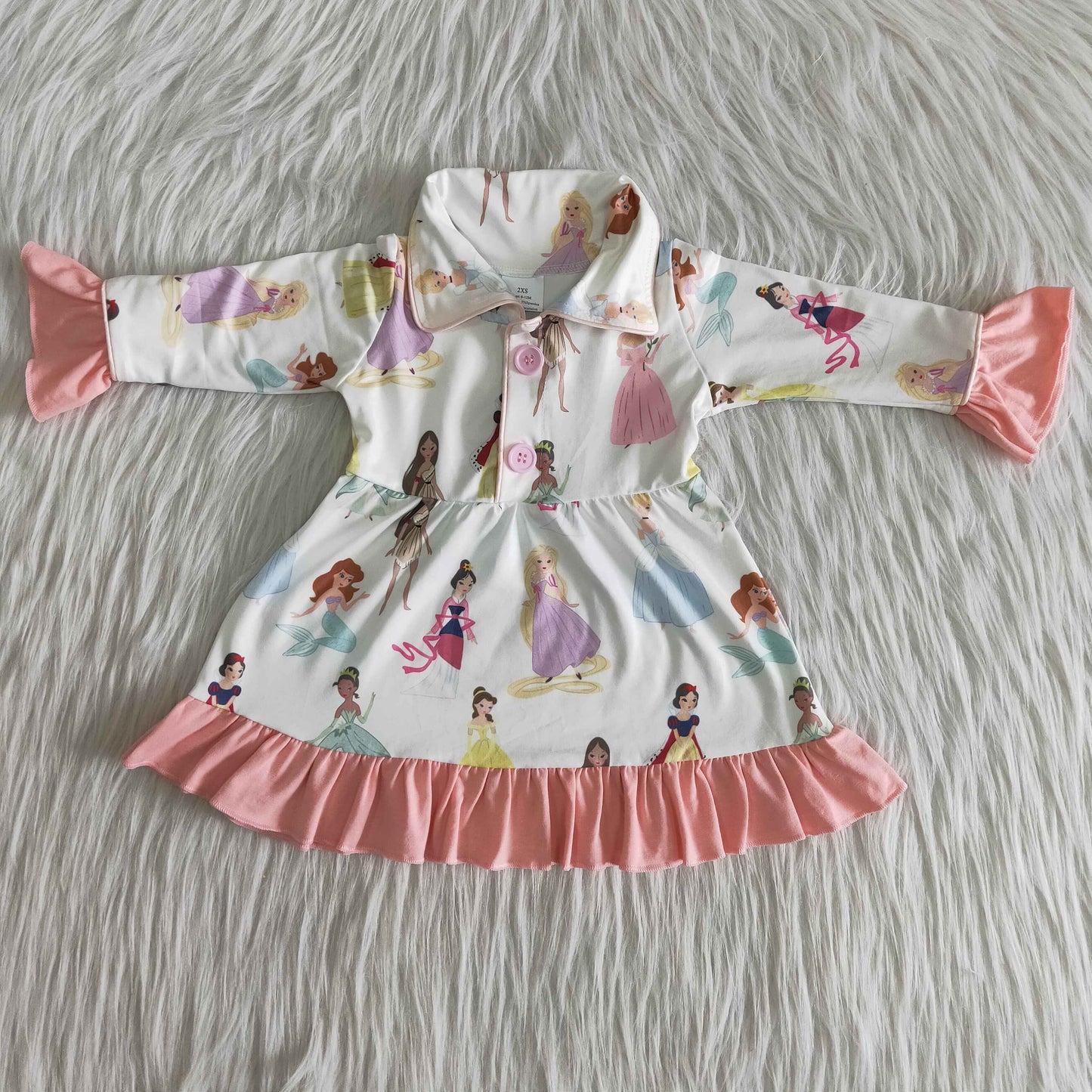 Baby girls gown knee length dress 6 A24-29