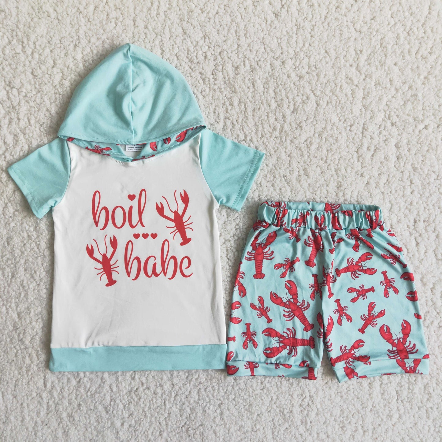 (Promotion)Boy's hooded shorts summer outfits C15-40