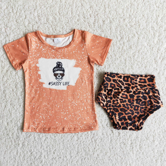 Short sleeve shirt bummie outfits   	 C15-10