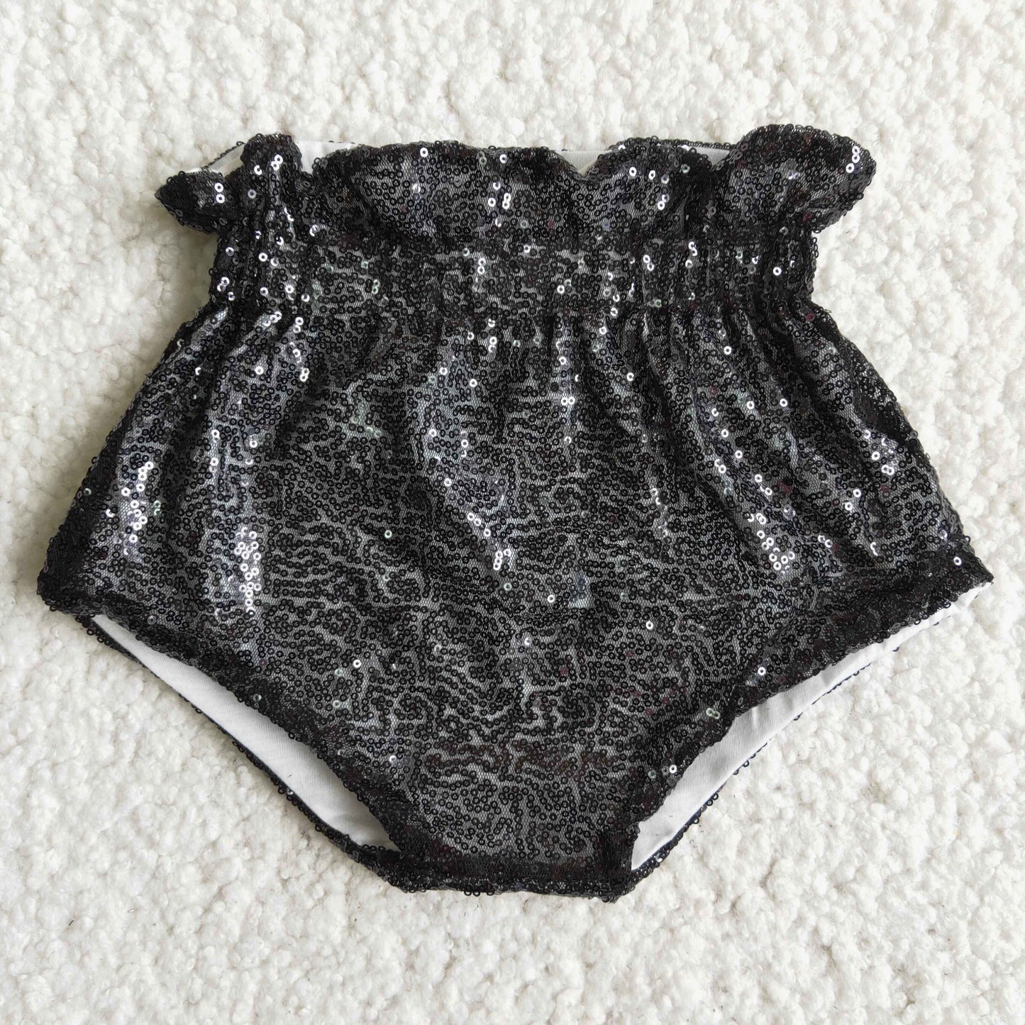 Baby girls sequined bummies