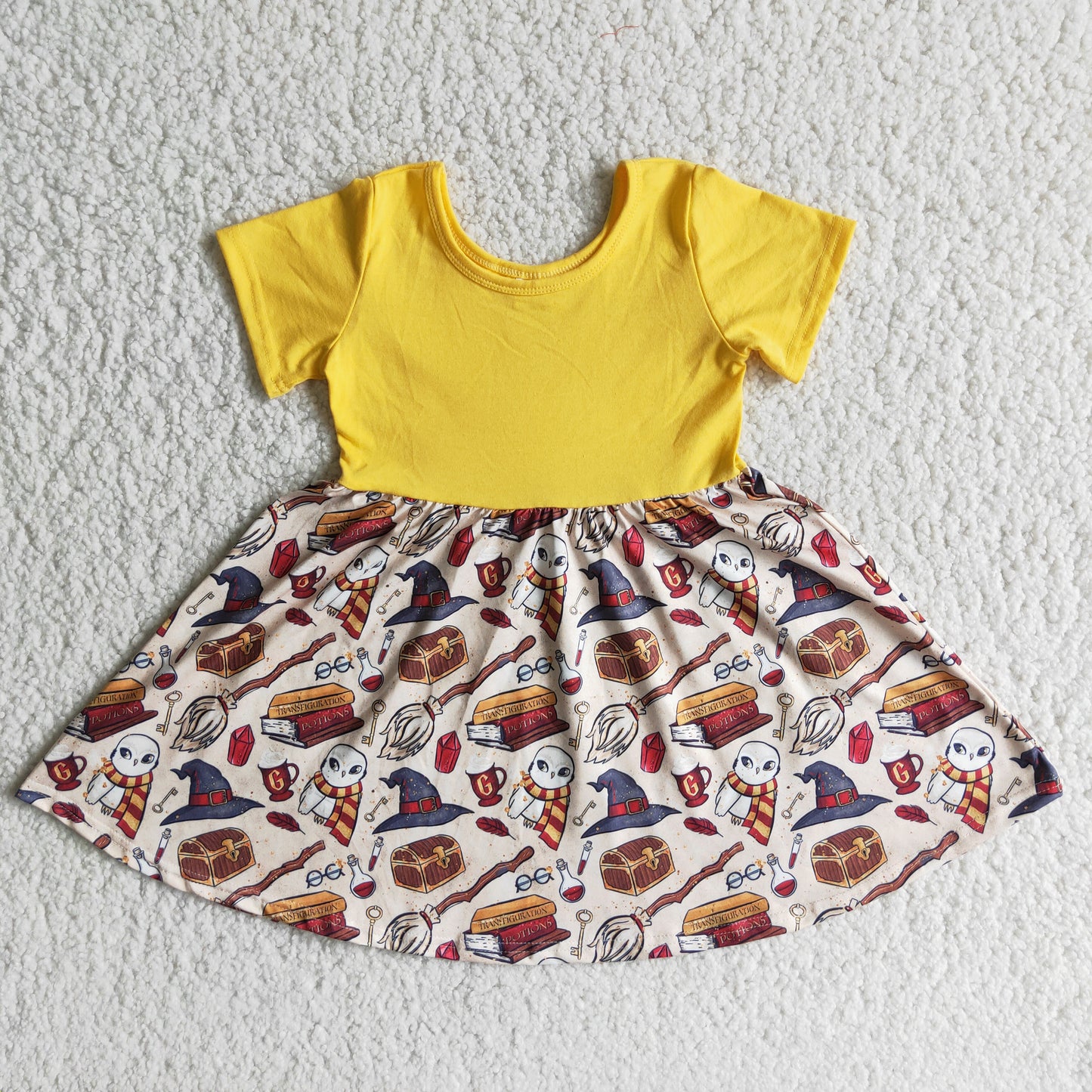 (Promotion)Short sleeve knee length dress B15-1