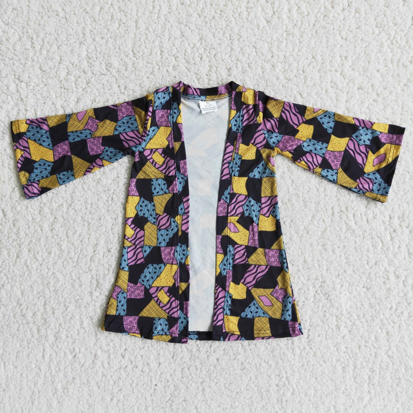 (Promotion)6 A3-14 Baby girls purple cardigan Halloween clothes
